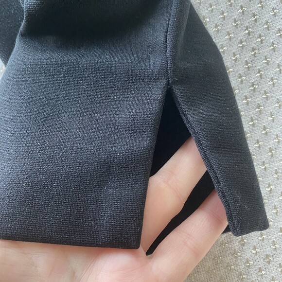 Eileen Fisher Black Pull On Pants Ankle Medium Rayon Nylon Spandex Blend Career - Picture 8 of 9